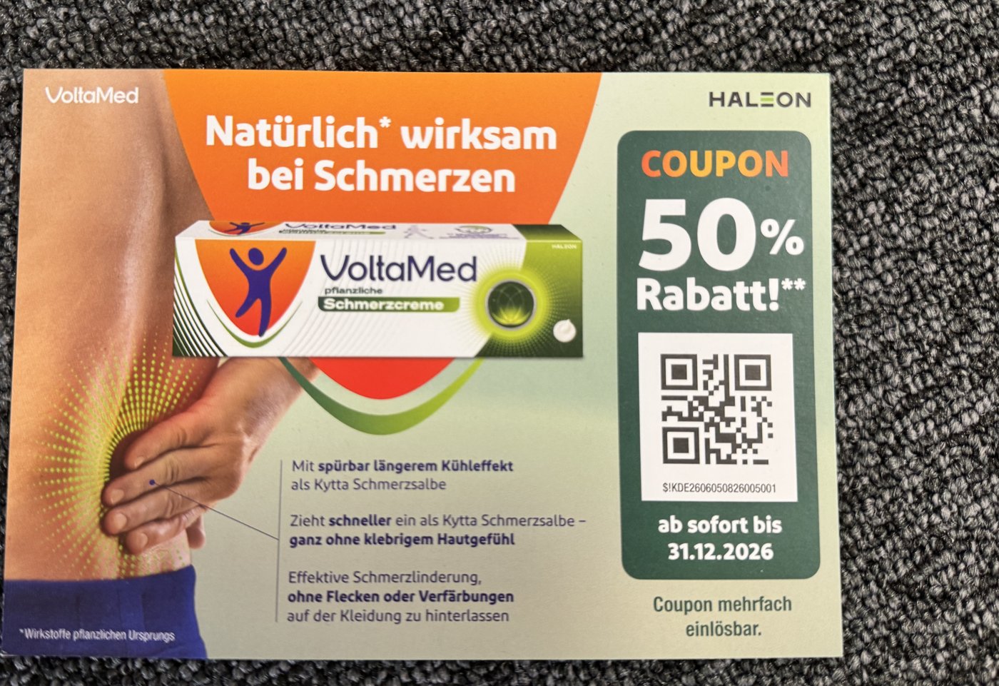 VoltaMed Aktion: 50 Prozent Rabatt